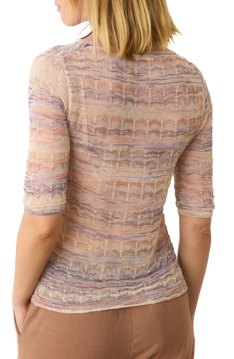 Marine Layer Alana Pointelle Sweater, Alternate, color, Warm Dream