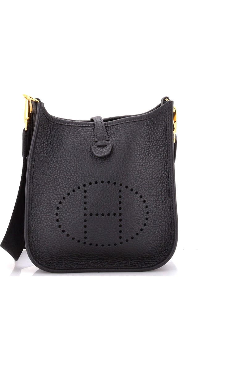 Pre-Owned Hermes Evelyne Bag Gen III Clemence TPM, Main, color, Noir
