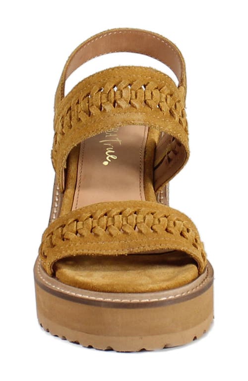Diba True Cab Ernet Platform Wedge Sandal In Yellow