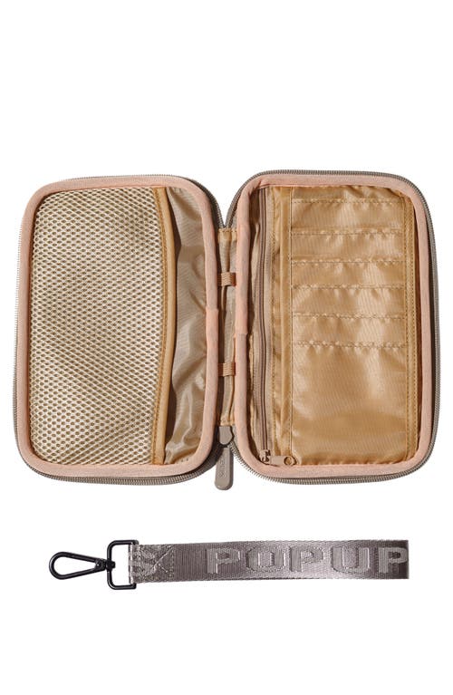 Pop Ups Brand Water Resistant Neoprene Passport Wallet In Brown