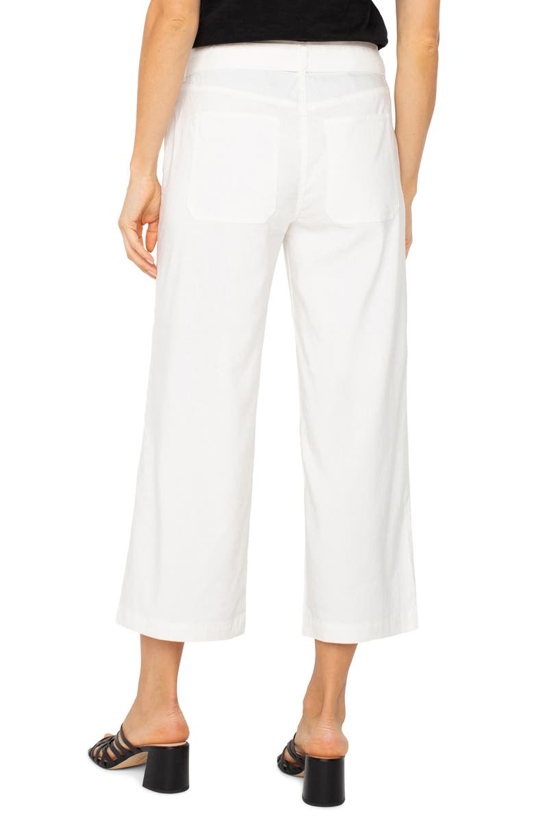Liverpool Los Angeles Belted Wide Leg Crop Pants, Alternate, color,