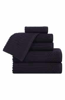 Superior Soho 6-Piece Textured Cotton Bath Towel Set