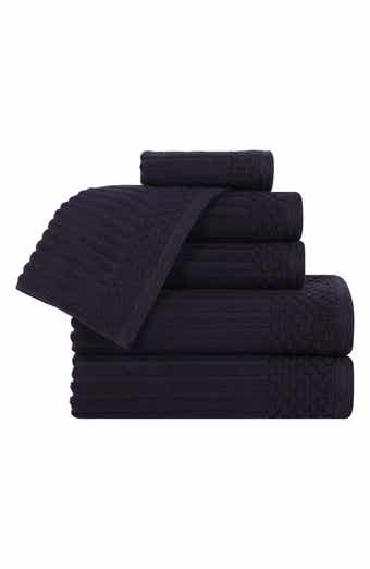 Superior Soho 6-Piece Textured Cotton Bath Towel Set