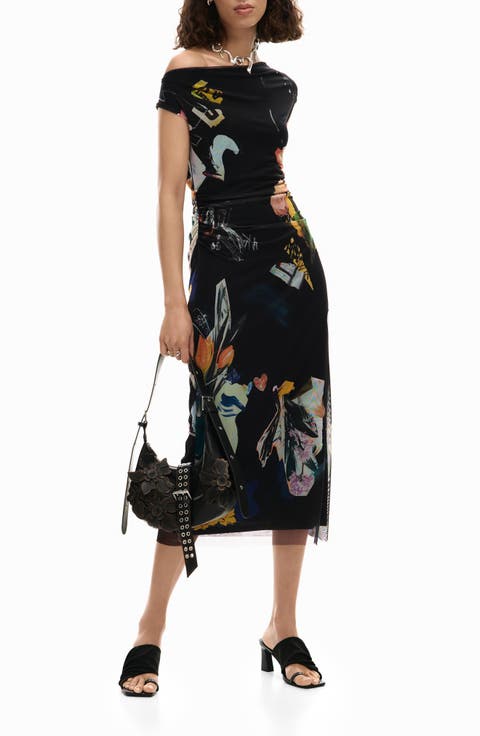 Floral Print Sleeveless Dress