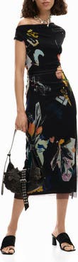 Desigual Floral Print Sleeveless Dress