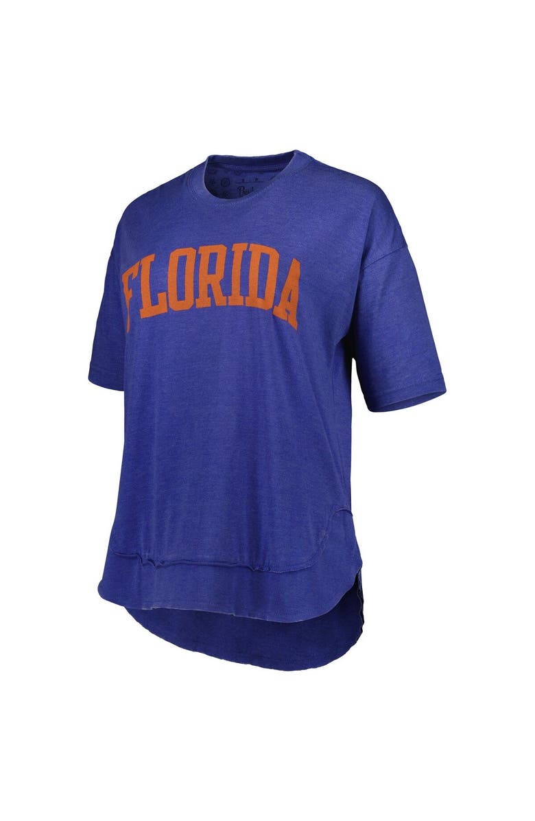 PRESSBOX Women's Pressbox Royal Florida Gators Arch Poncho T-Shirt, Alternate, color, Royal