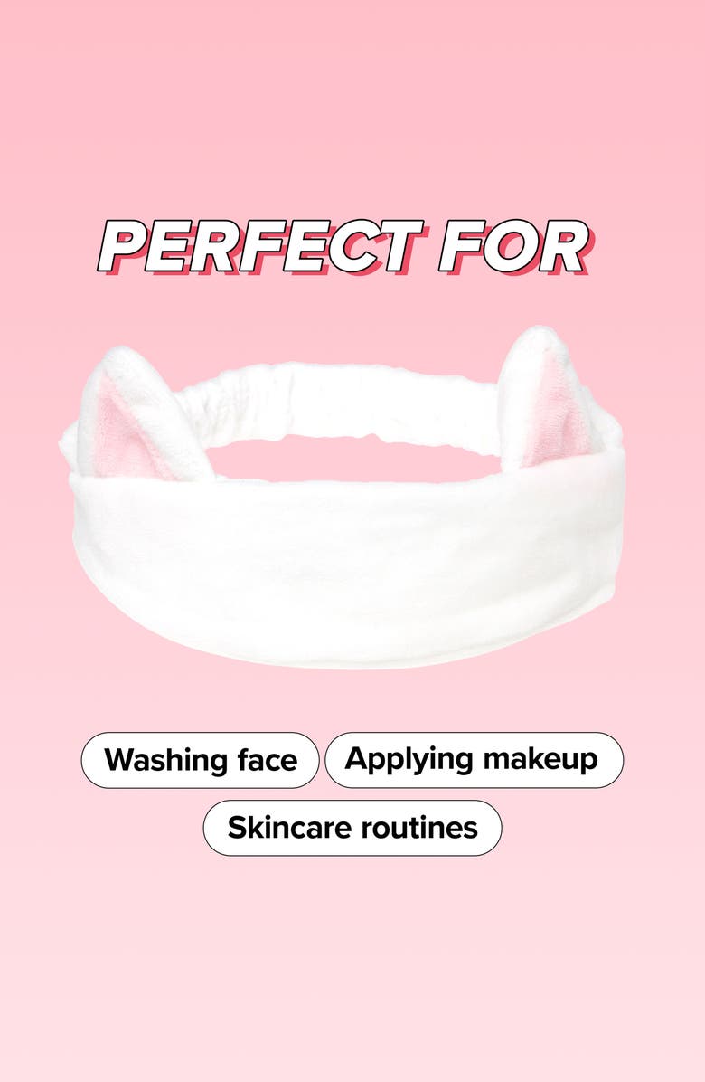 I DEW CARE White Cat Skin Care Headband, Alternate, color, White