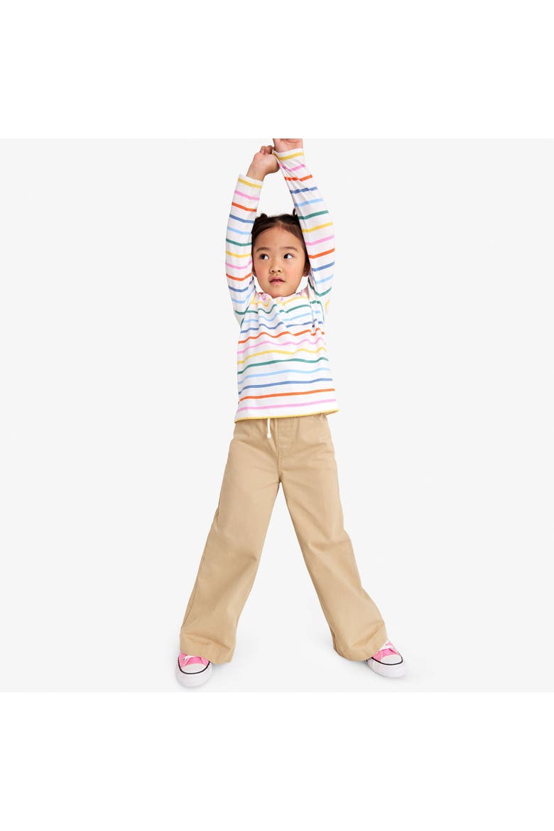 Kids Cotton Drawstring Baggy Pant, Alternate, color, Khaki