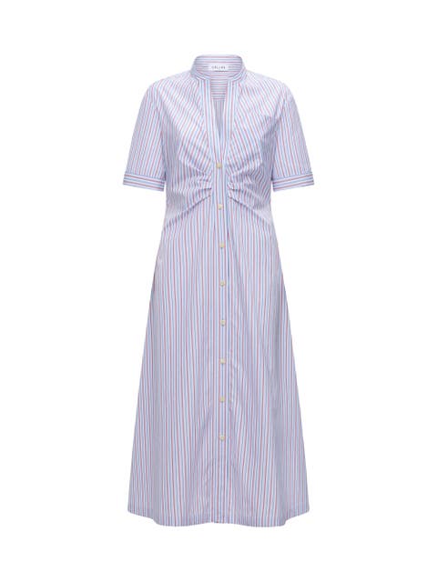 NOOR A-Line Shirtdress Gathered Front