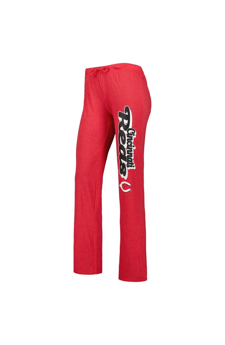 CONCEPTS SPORT Women's Concepts Sport Heather Red/Heather Black Cincinnati Reds Wordmark Meter Muscle Tank Top & Pants Sleep Set, Alternate, color, 
