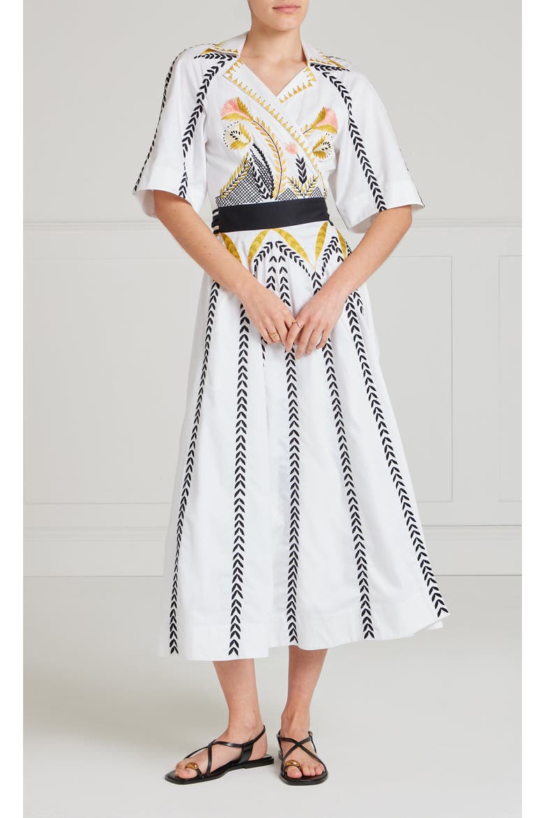Juniper Wrap Dress, Main, color, White