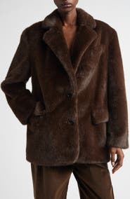 Stand Studio Emmie Faux Fur Jacket