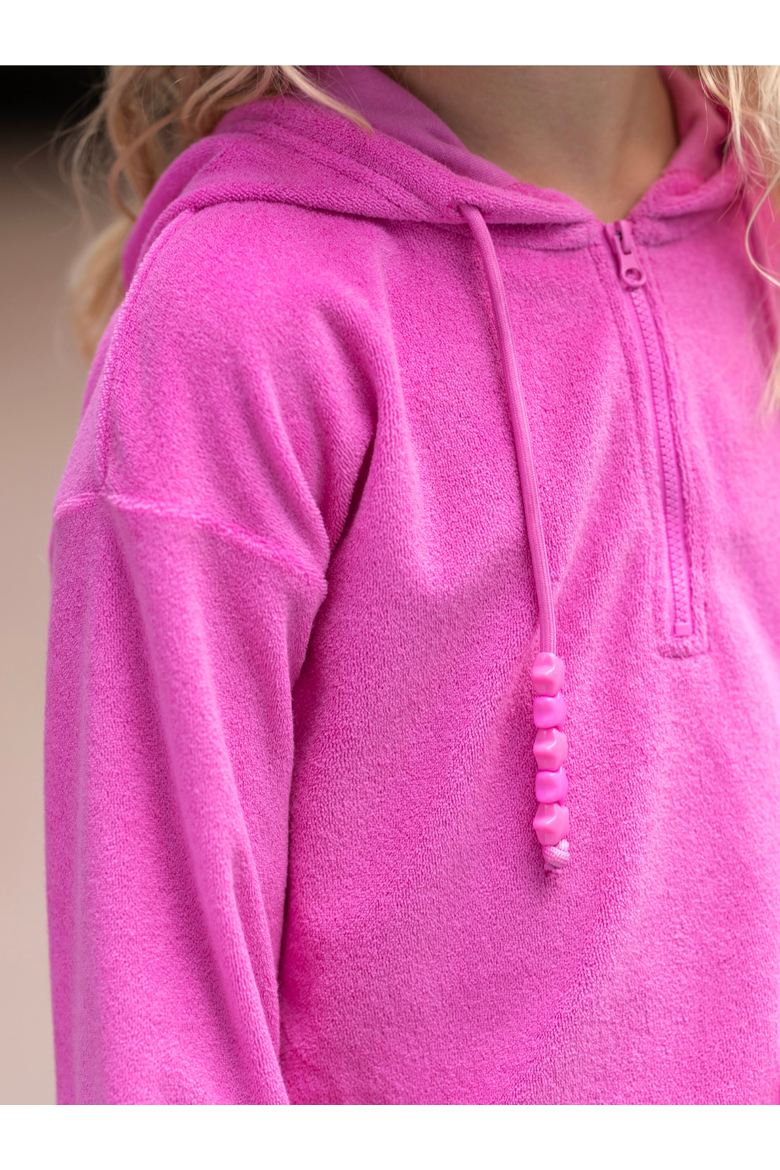 Sweet Sorbet Ruffle Terry Hoodie and Ruffle Skirt Set, Alternate, color, Pink