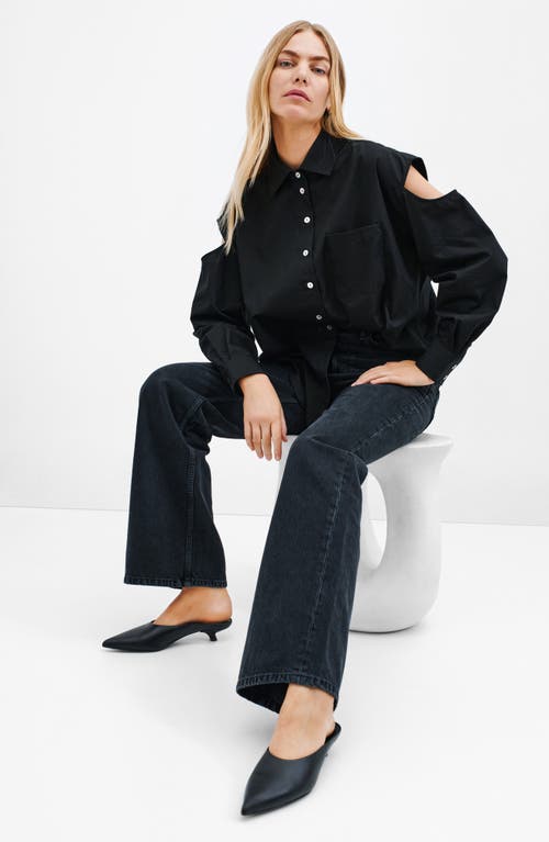 Marcella Downtown Cold Shoulder Button-up Shirt