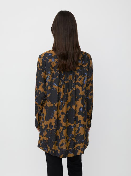 Masai Copenhagen Magigise Long Sleeve Crew Neck Tunic In Brown