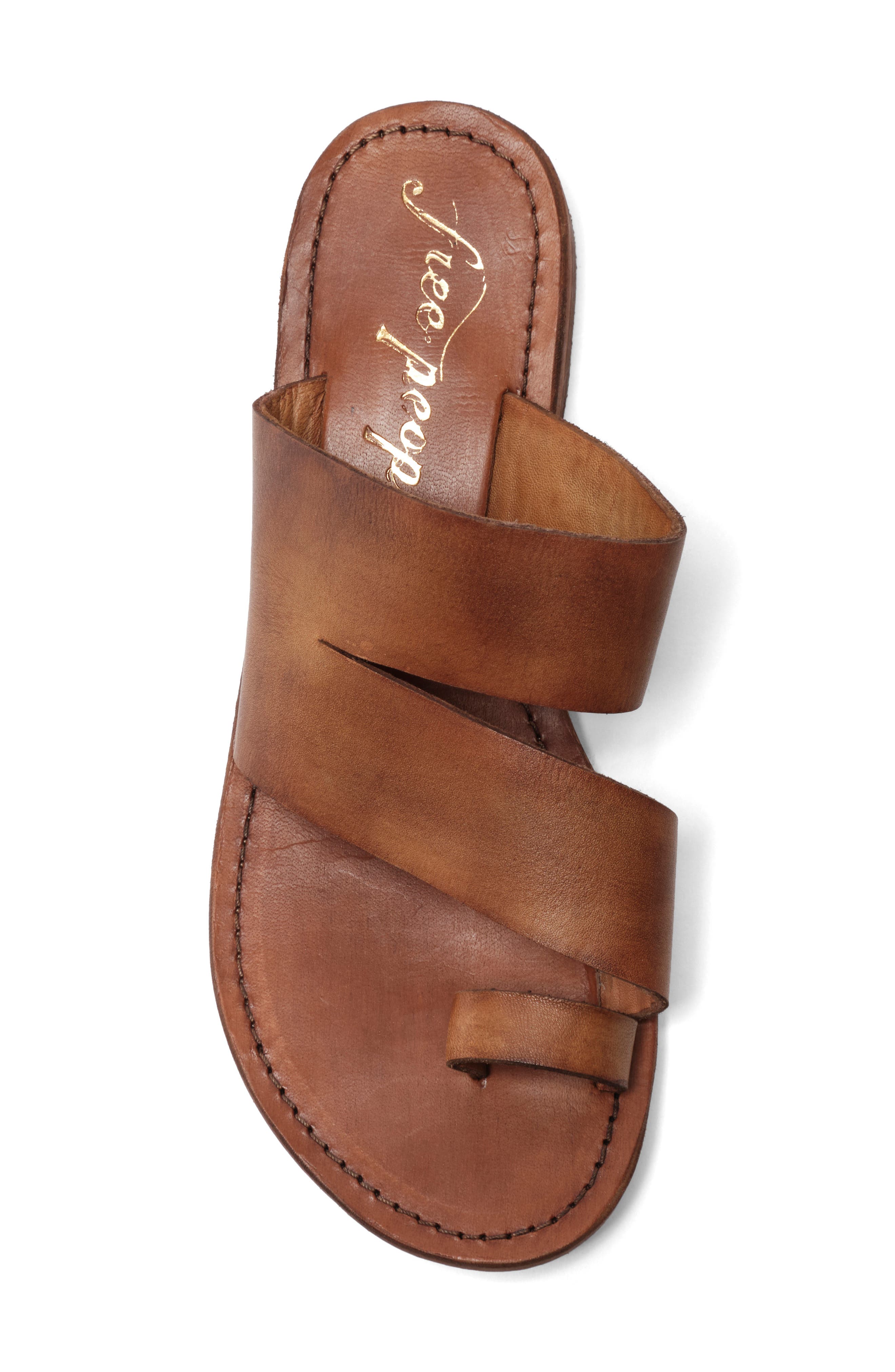 Free People Abilene Toe Loop Sandal, Alternate, color, Luggage