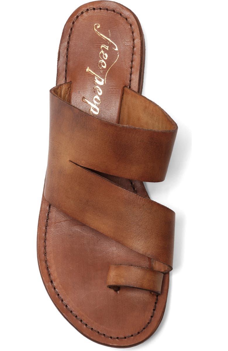 Free People Abilene Toe Loop Sandal, Alternate, color, Luggage