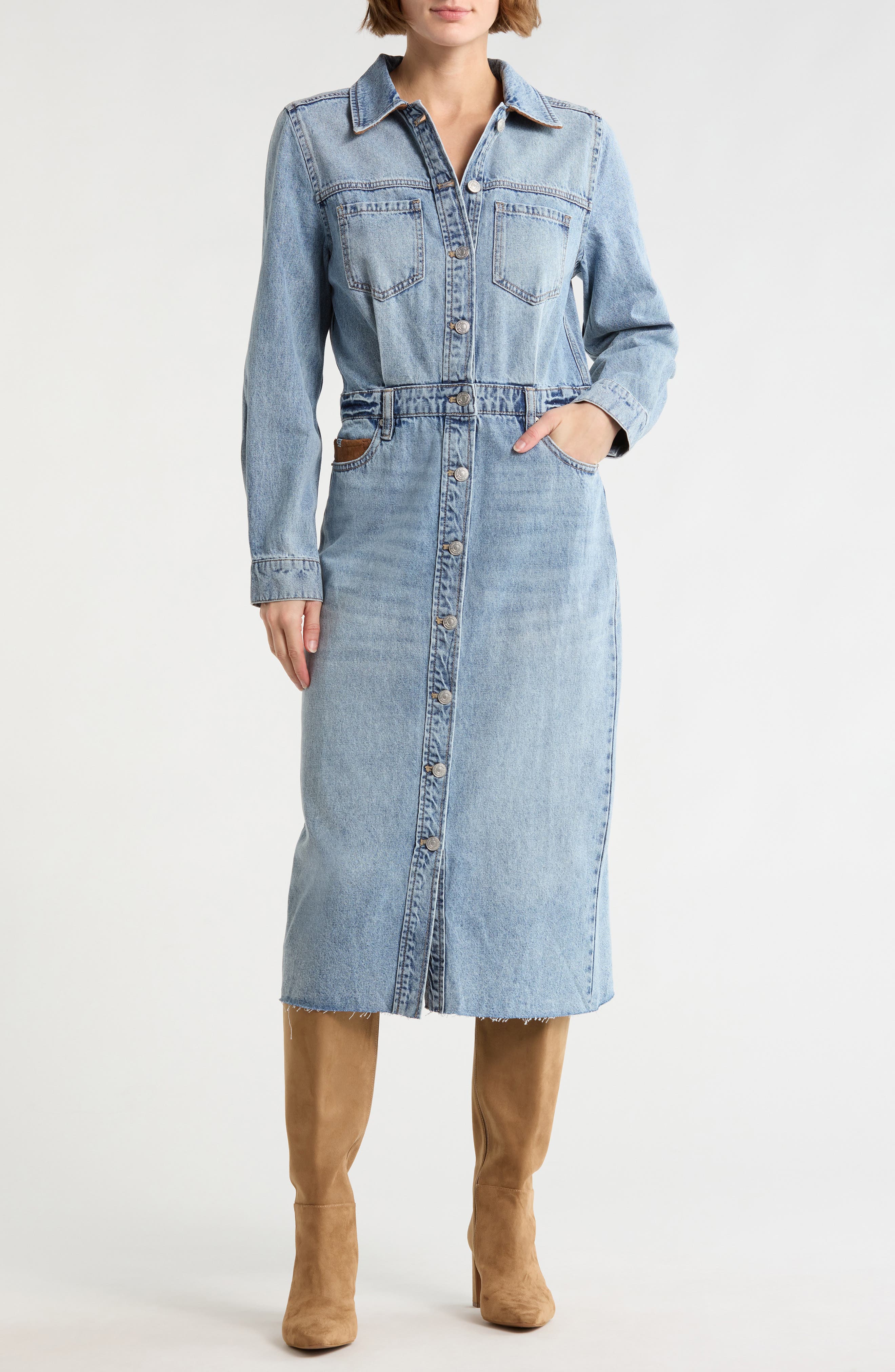 DKNY Jeans Denim Overall Dress