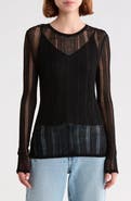 PAIGE Petra Long Sleeve Pointelle Top