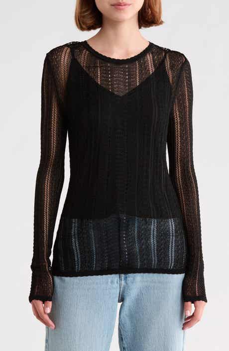 Petra Long Sleeve Pointelle Top