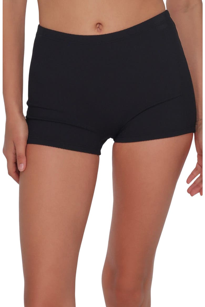 Ayden Boyshort Bottoms, Alternate, color, Black Pacifica Rib