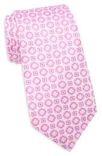 Duchamp Medallion Jacquard Silk Tie