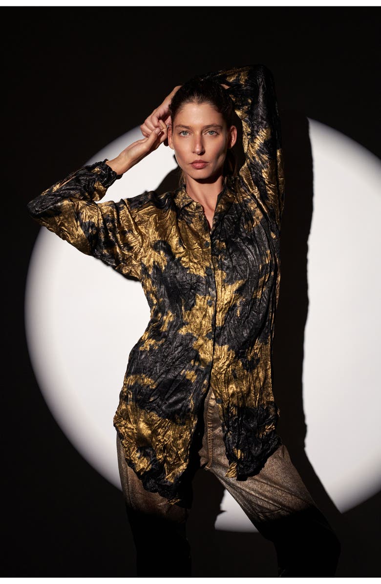 Alembika Afterglow Shirt, Alternate, color, Gold