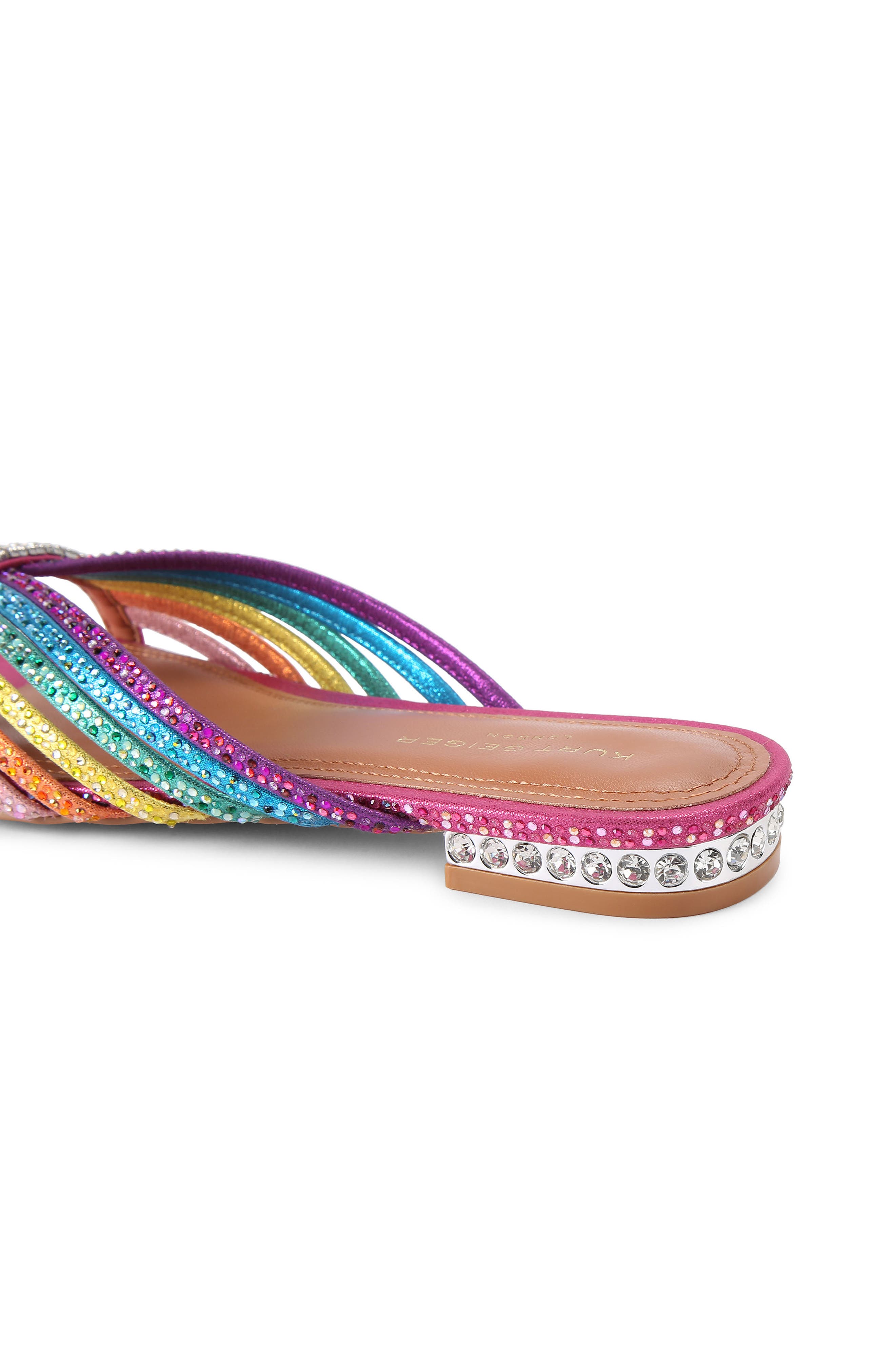Kurt Geiger London Crystal Slide Sandal, Alternate, color, Open Miscellaneous