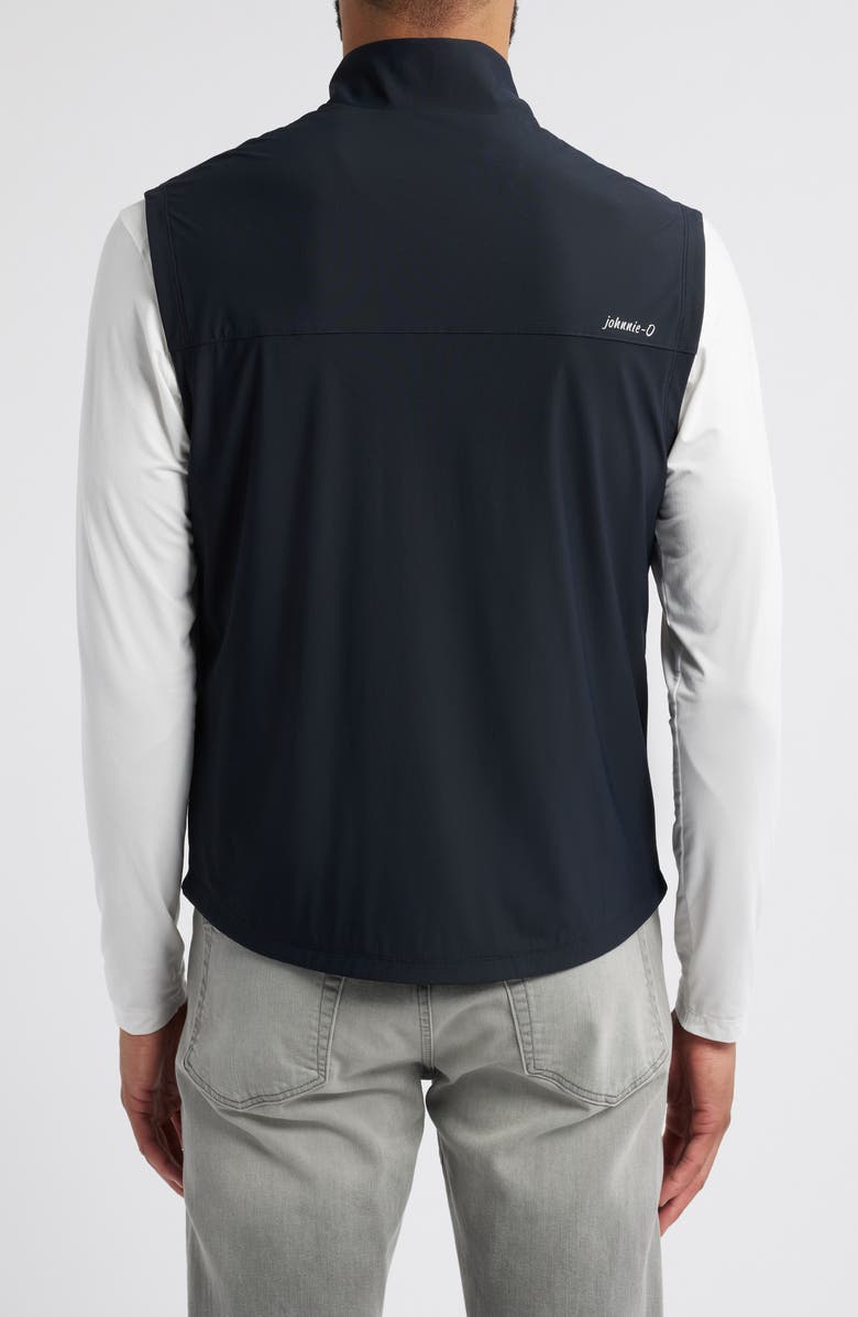 johnnie-O Zimmer Stretch Nylon Vest, Alternate, color, Black