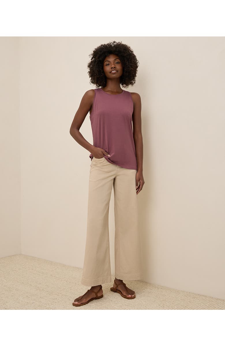 Pact Organic Cotton Softspun High Neck Tank, Alternate, color, Mauve
