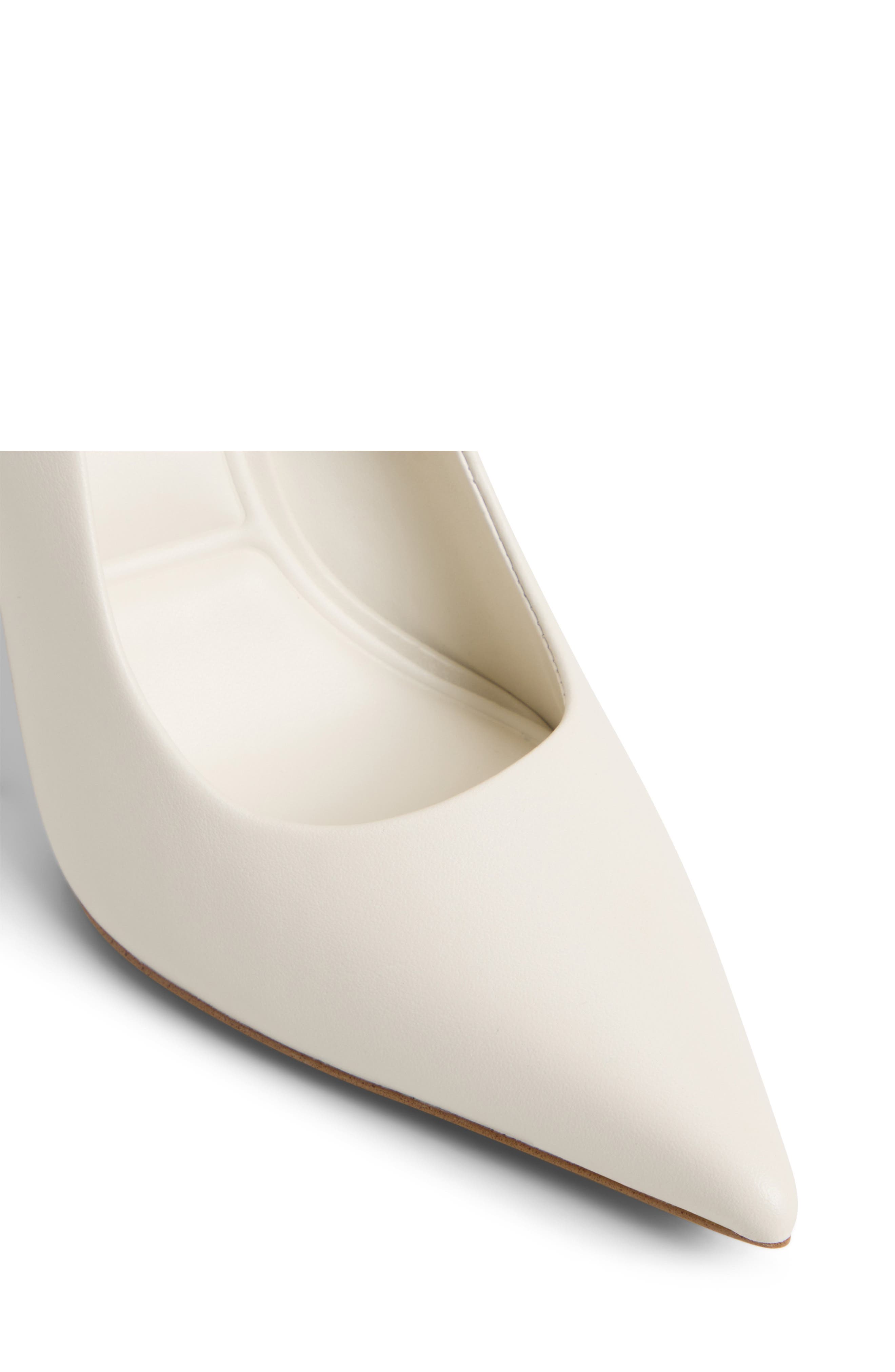 ALDO Stasya Pointed Toe Pump, Alternate, color, White/ Bone