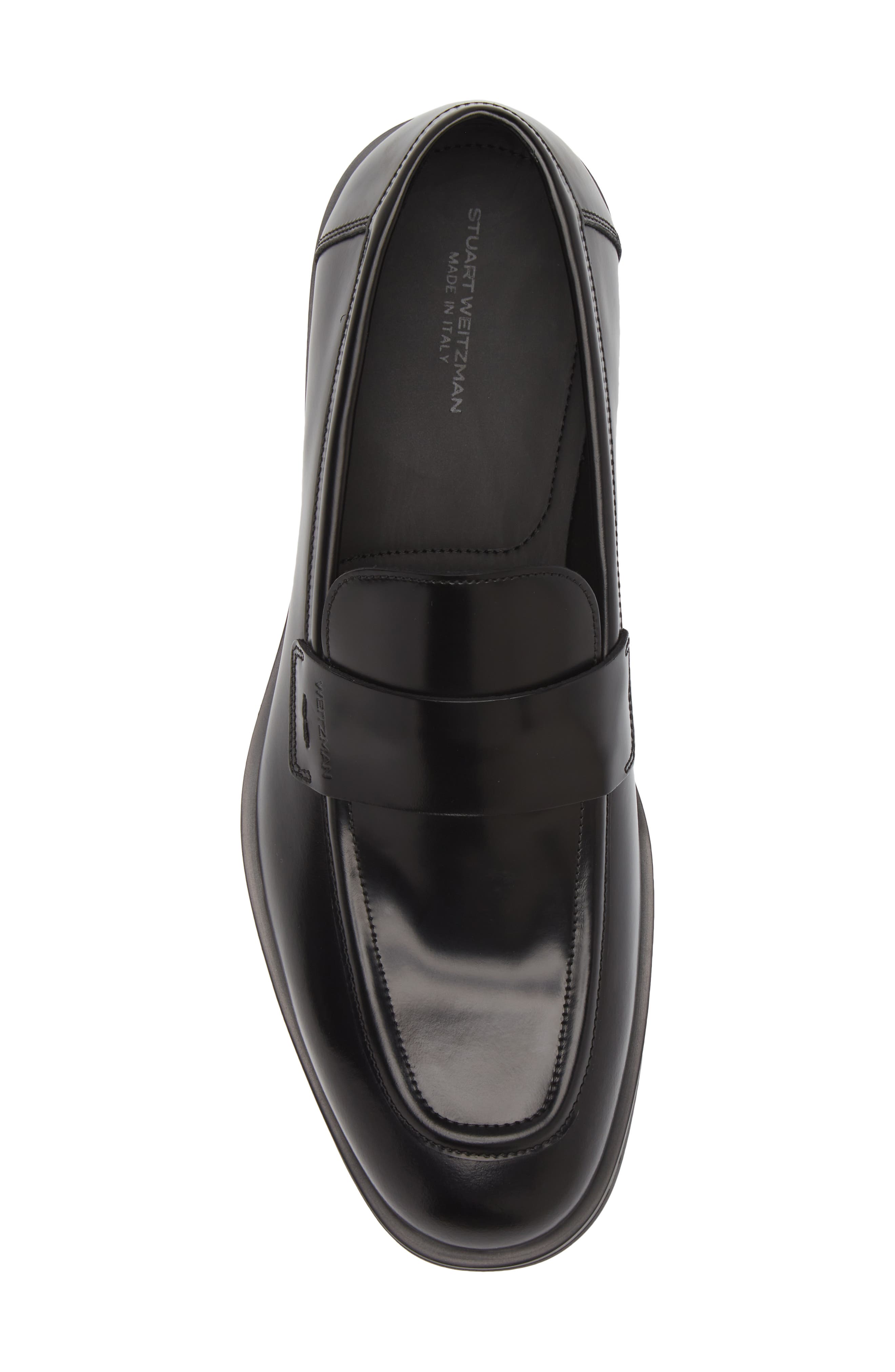 Stuart Weitzman Club Classic Loafer, Alternate, color, Black