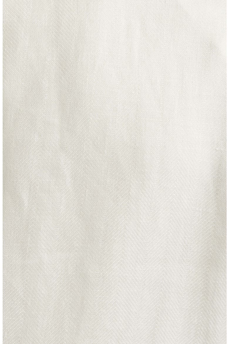 Heston Slim Fit Off White Wool & Linen Herringbone Sport Coat, Alternate, color, OPEN WHITE