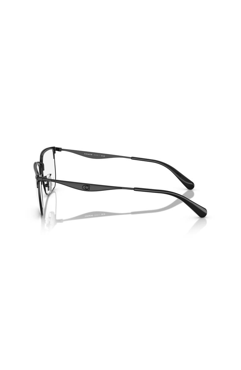 COACH 54mm Irregular optical glasses, Alternate, color, Black