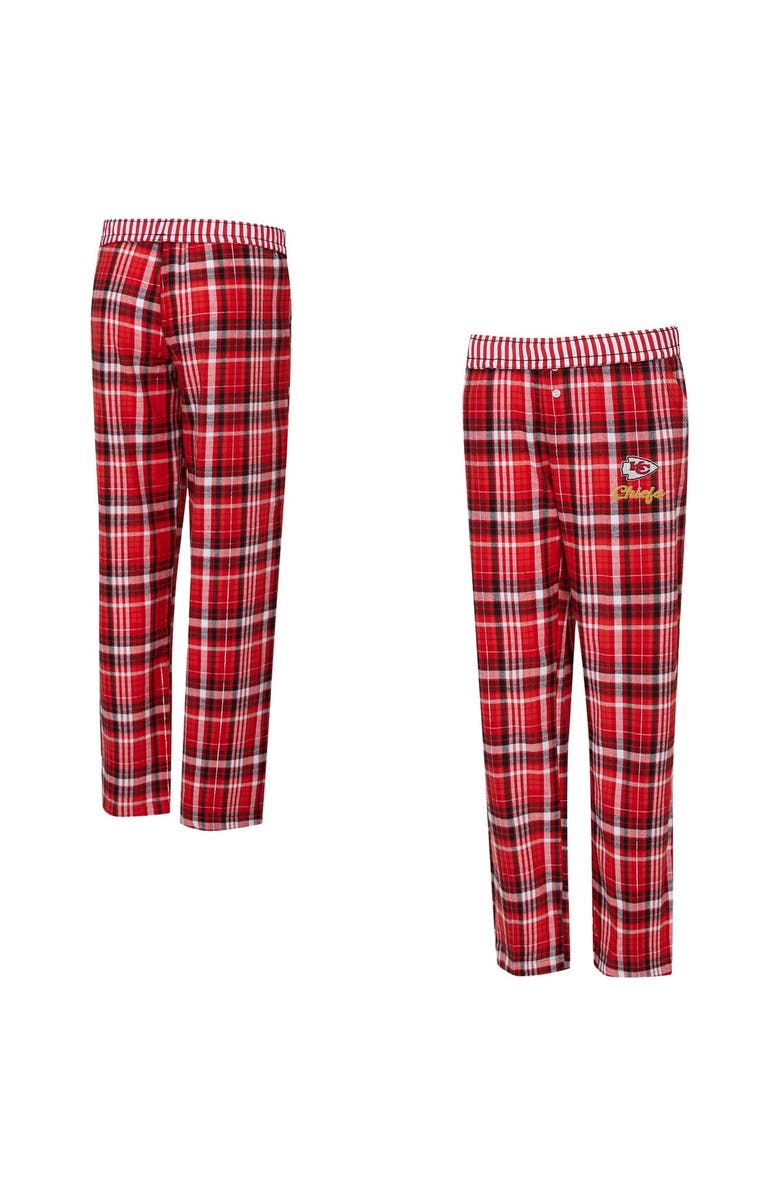 CONCEPTS SPORT Women's Concepts Sport  Red Kansas City Chiefs Laney Plaid Tri-Blend Pants, Main, color, Red