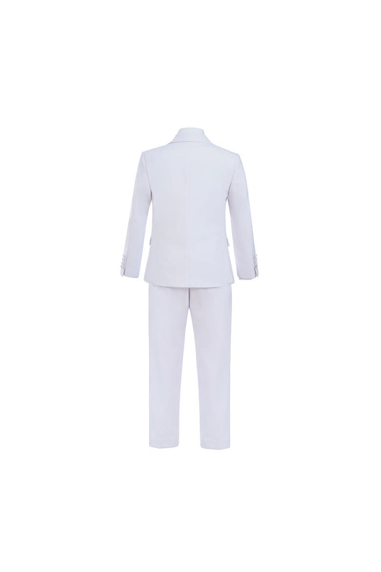 Peak Lapel Tuxedo Set, Alternate, color, White