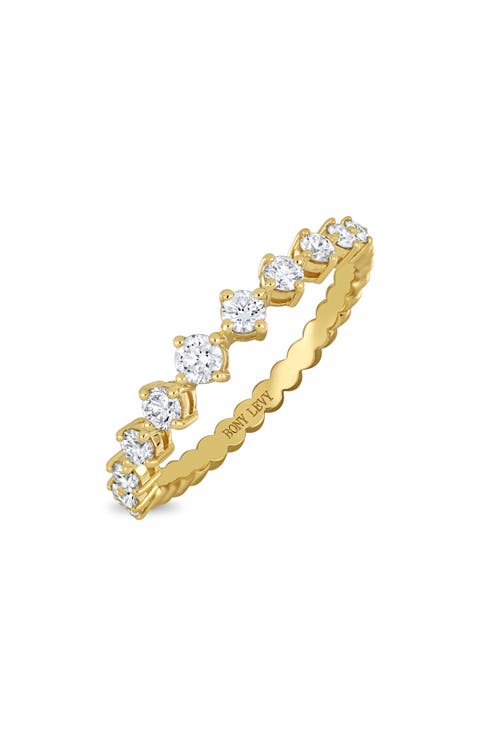 18K Mykonos Diamond Stackable Ring