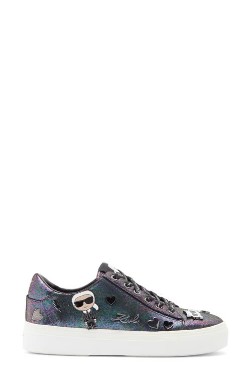 Karl Lagerfeld Paris Cate Pins Sneaker In Purple