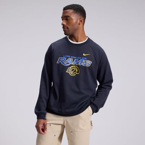 Men's Nike  Navy Los Angeles Rams Rivalries Collection Dri-FIT Crew Sweatshirt