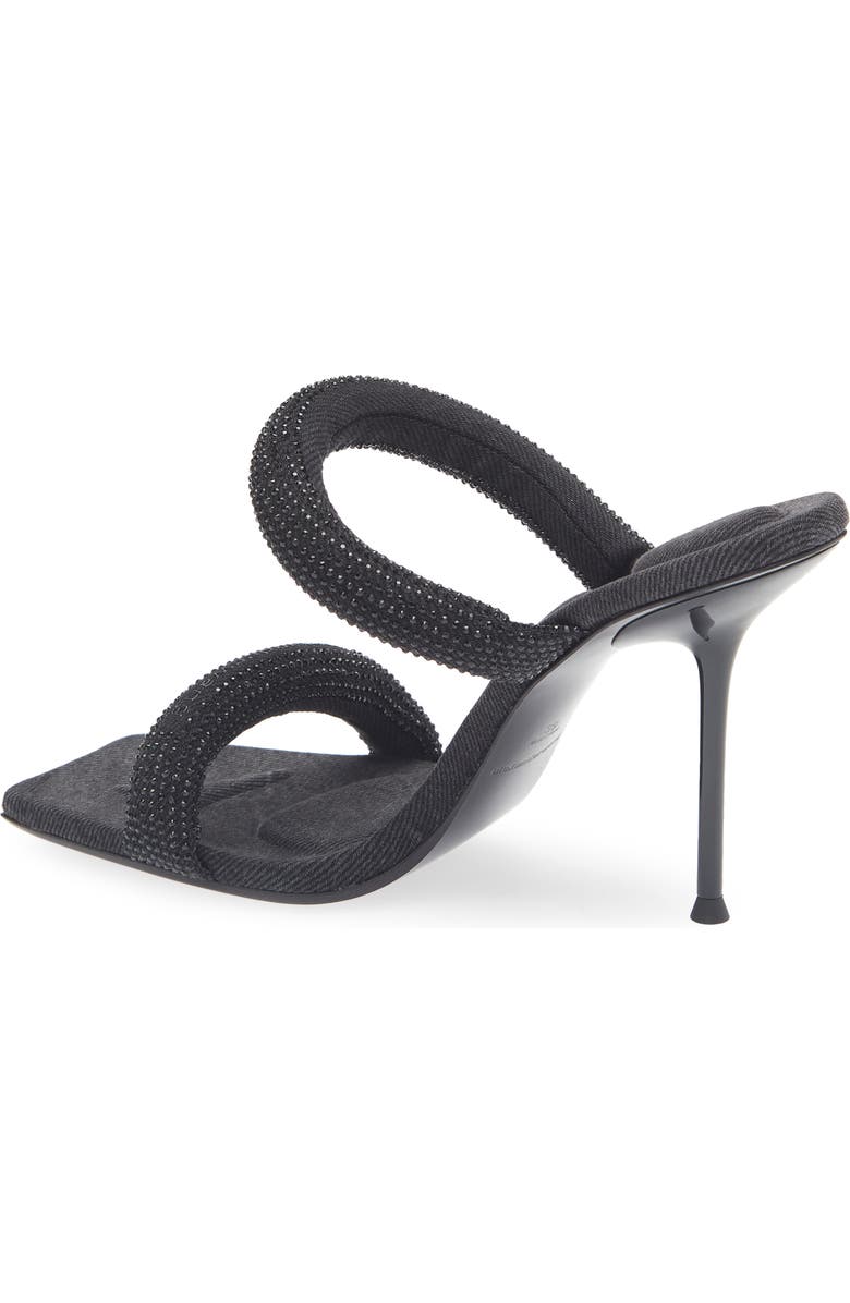 Alexander Wang Julie Tubular Crystal Embellished Slide Sandal, Alternate, color,