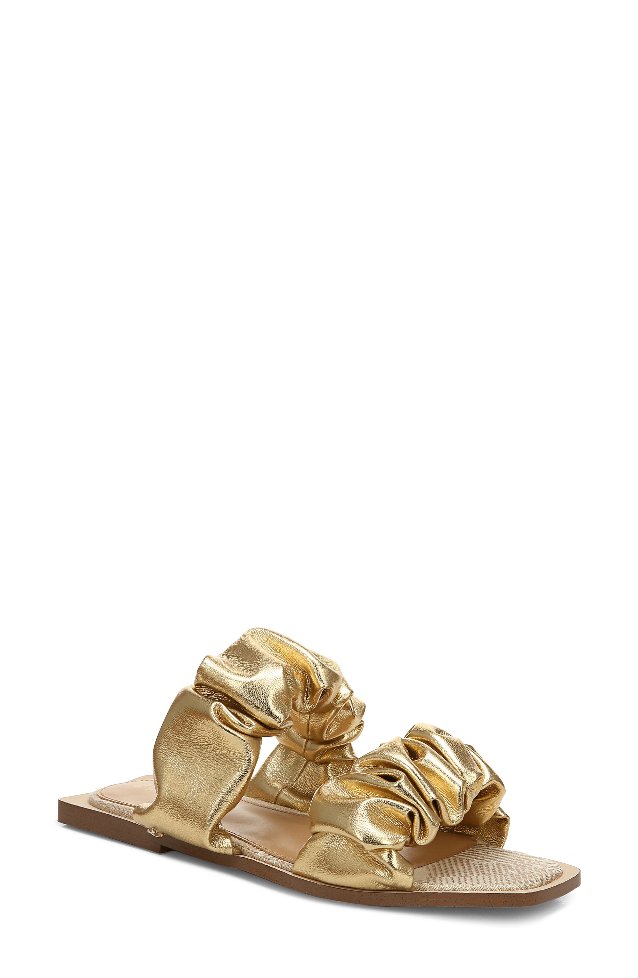 Circus by Sam Edelman Iggy Slide Sandal, Main, color, PURE GOLD NAPPA LEATHER