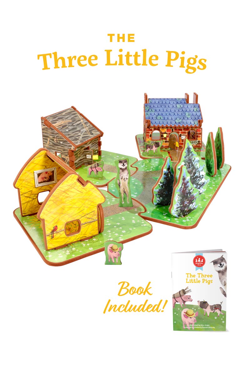 'The Three Little Pigs' Book & Play Set, Alternate, color, MULTI