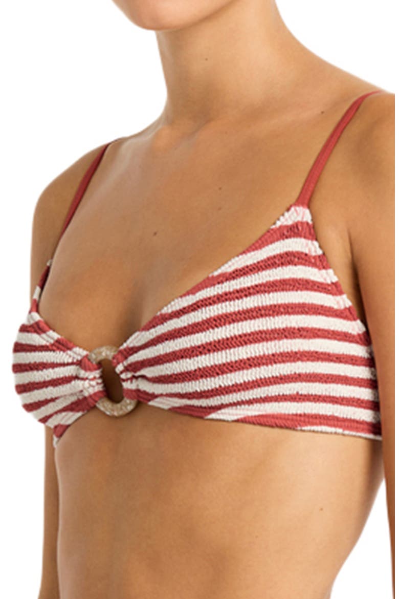 Lissio Stripe Bikini Top, Alternate, color, ROOIBOS STRIPE