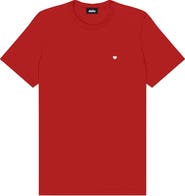 Dalix Mens Lil Heart Midweight Cotton Tee