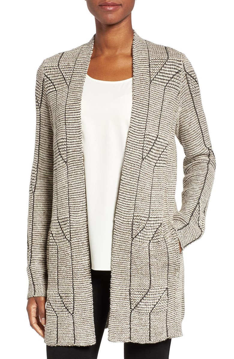 NIC+ZOE Cascading Cables Knit Cardigan, Main, color, 