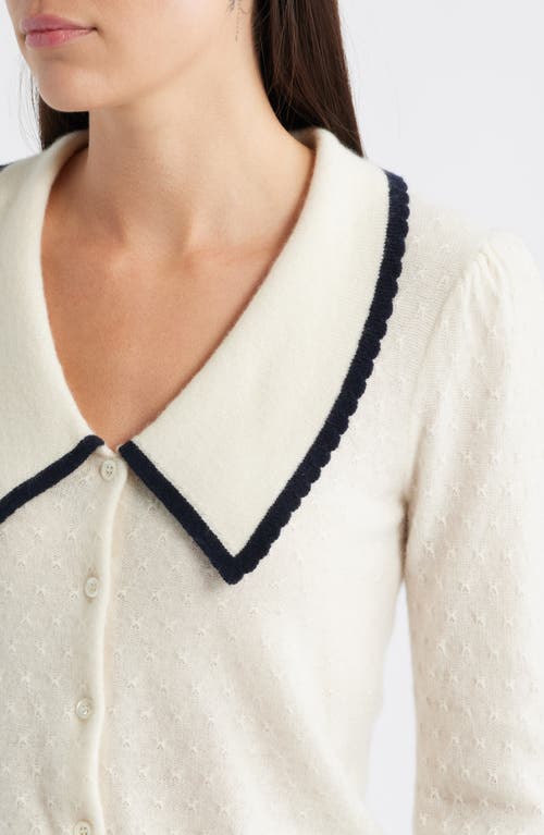 Frame Cashmere Sailor Cardigan In Multi