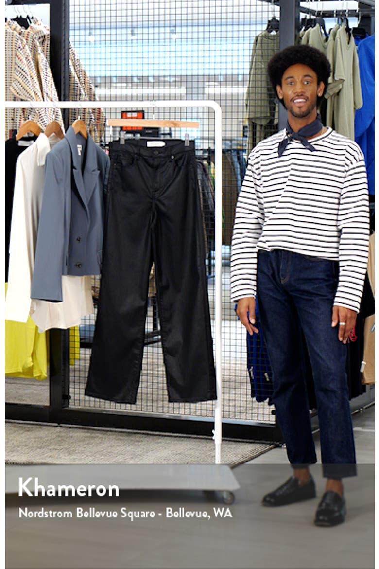 Coated Wide Leg Dad Jeans video
