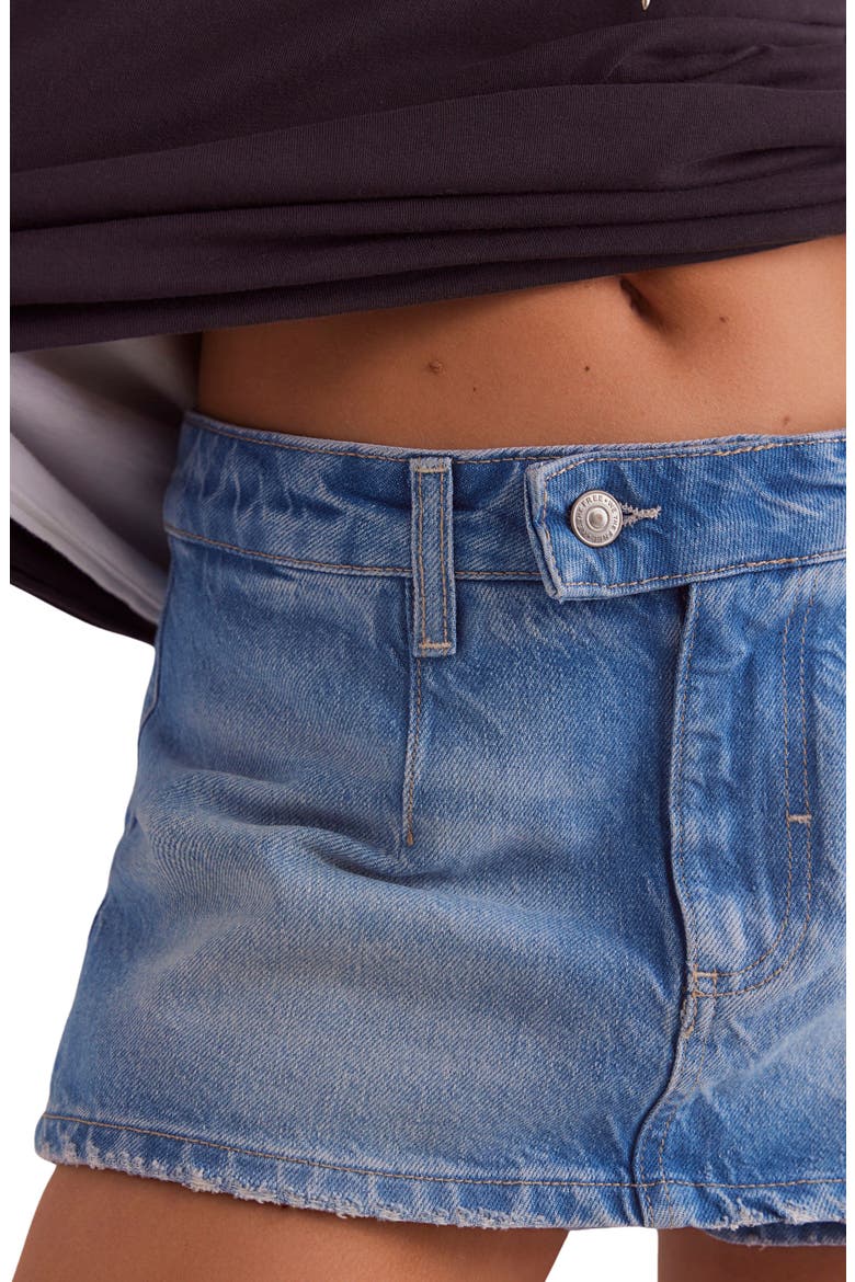 Galivanting Denim Skort, Alternate, color, OASIS BLUE