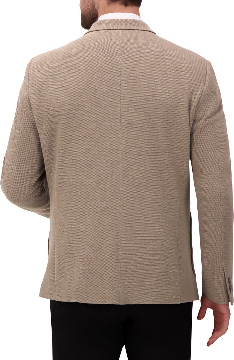 Victor Emmanuel Modern Fit Cotton Blend Piqué Sport Coat, Alternate, color, Dark Taupe
