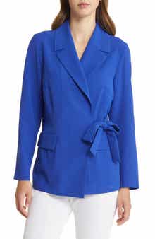 Misook Side Tie Blazer